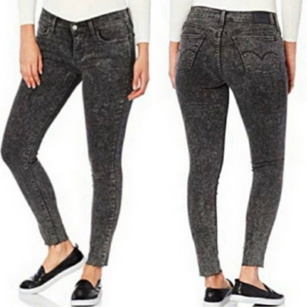 Levi’s 710 Super Skinny Black Acid Wash Jeans